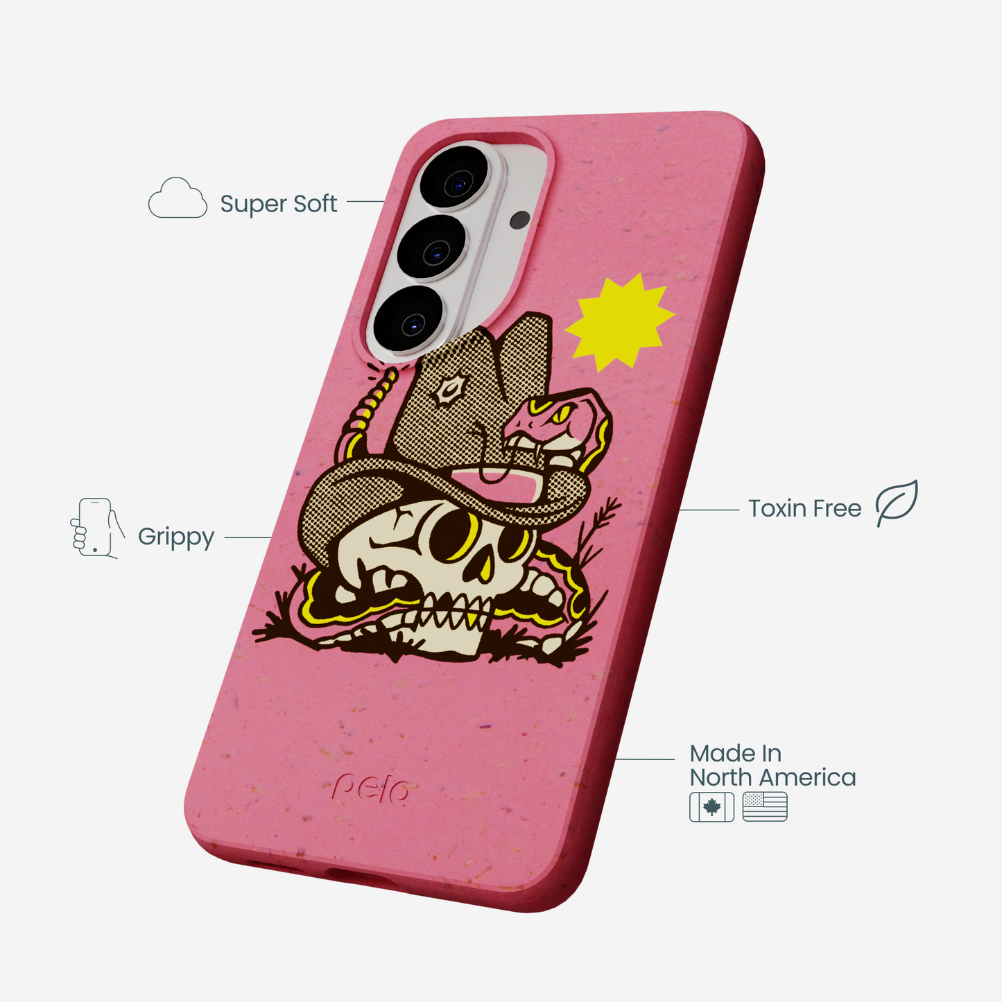 Bubblegum Pink Snakebite Samsung Galaxy S26 Case