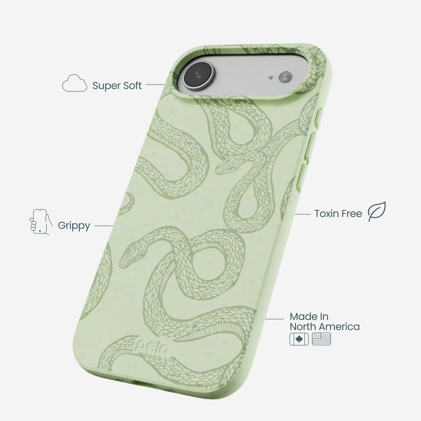 Sage Green Snaky iPhone Air Case