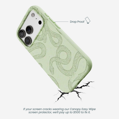 Sage Green Snaky iPhone 17 Pro Case
