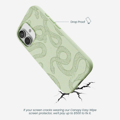 Sage Green Snaky iPhone 17 Case