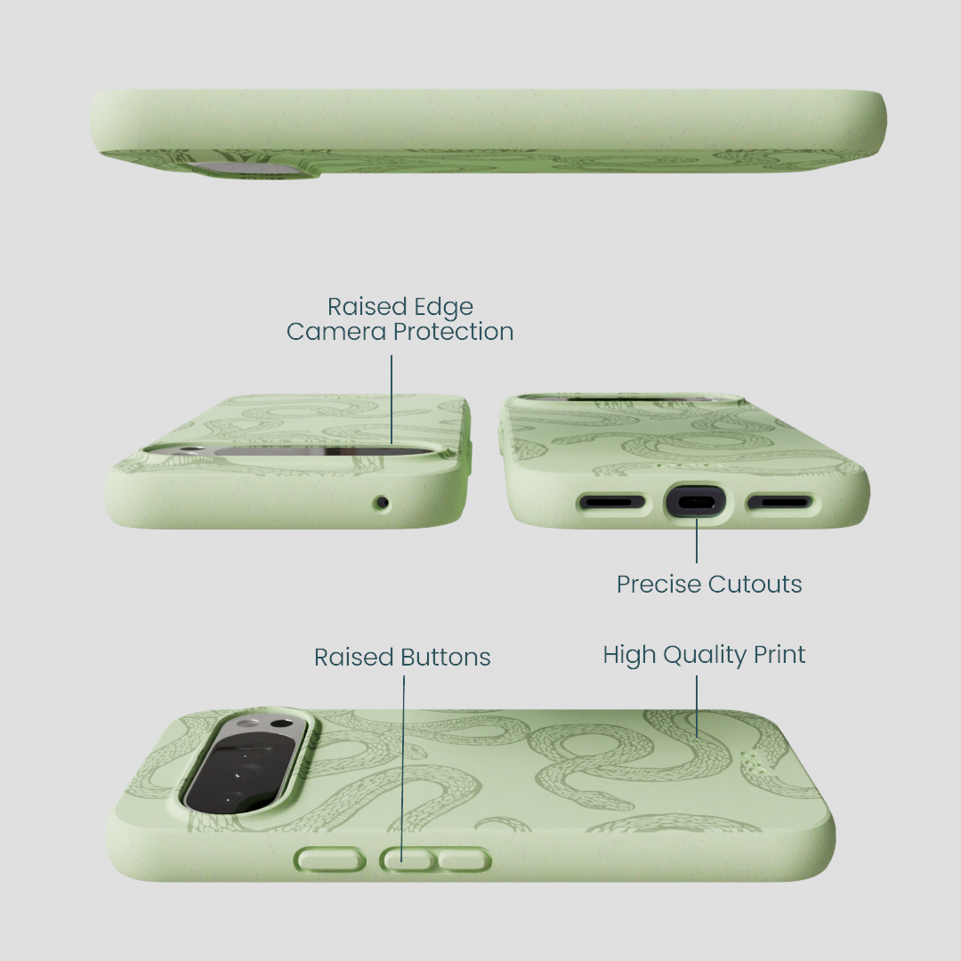Sage Green Snaky Google Pixel 10 Pro XL Case