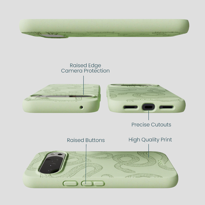 Sage Green Snaky Google Pixel 10 Pro XL Case