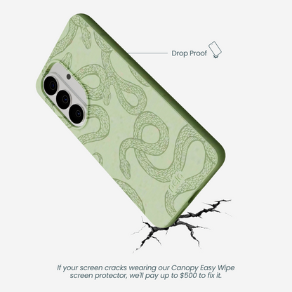 Sage Green Snaky Samsung Galaxy S26 Case