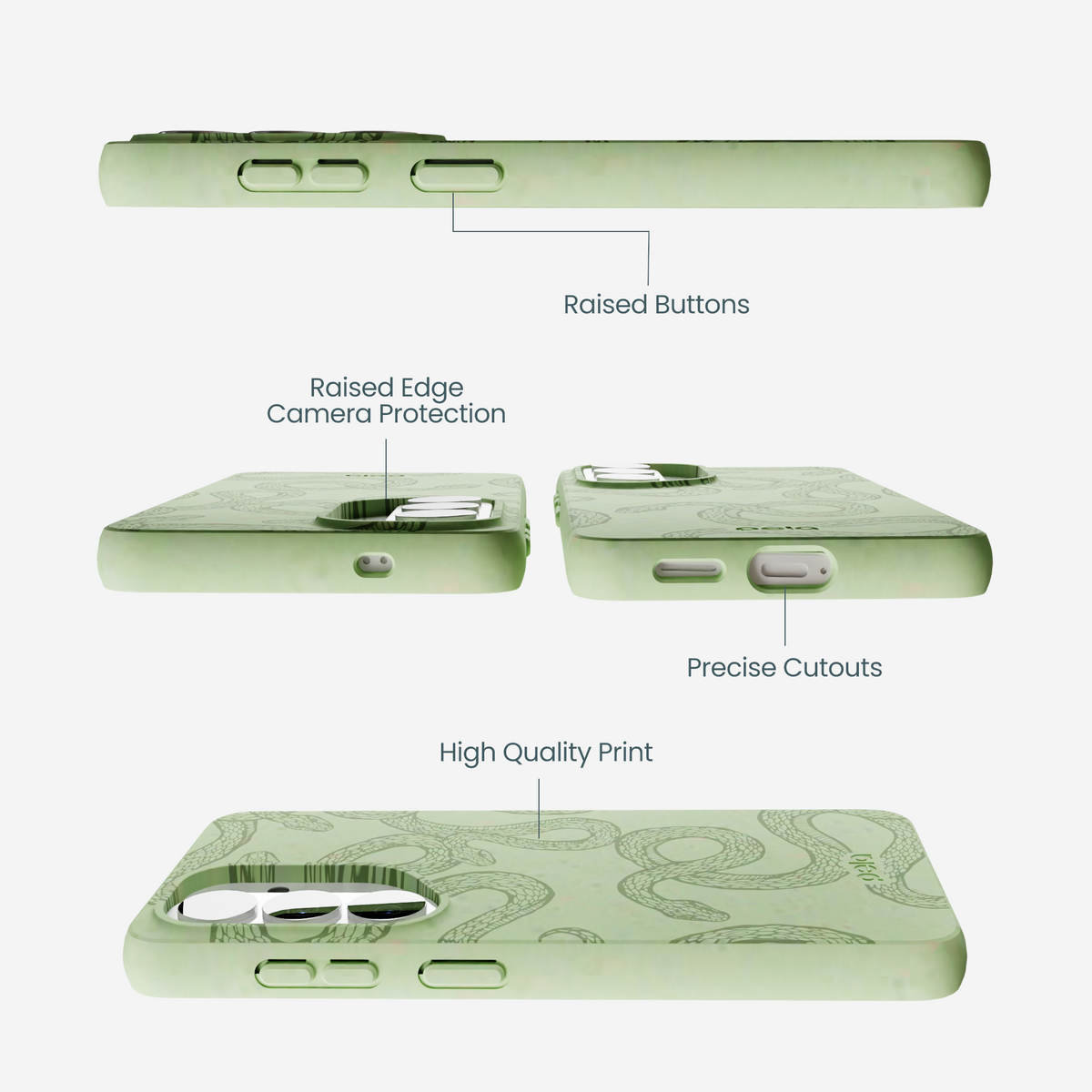 Sage Green Snaky Samsung Galaxy S26 Case