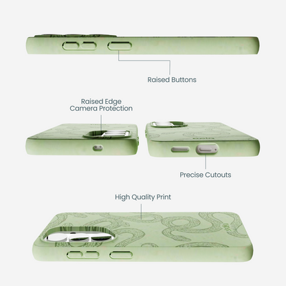 Sage Green Snaky Samsung Galaxy S26 Case