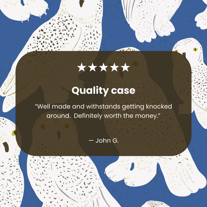 Electric Blue Snowy Owls Google Pixel 10a Case