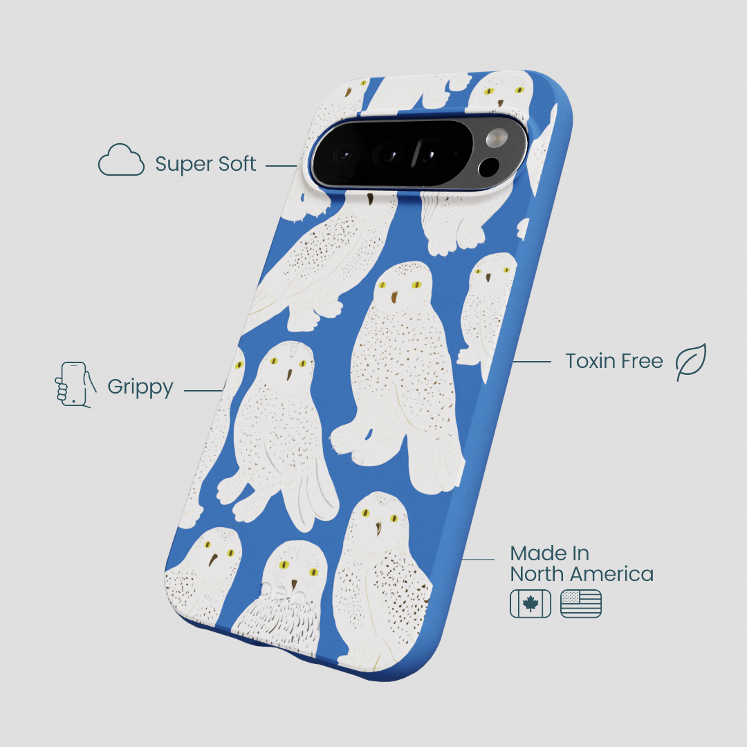Electric Blue Snowy Owls Google Pixel 10 Pro XL Case