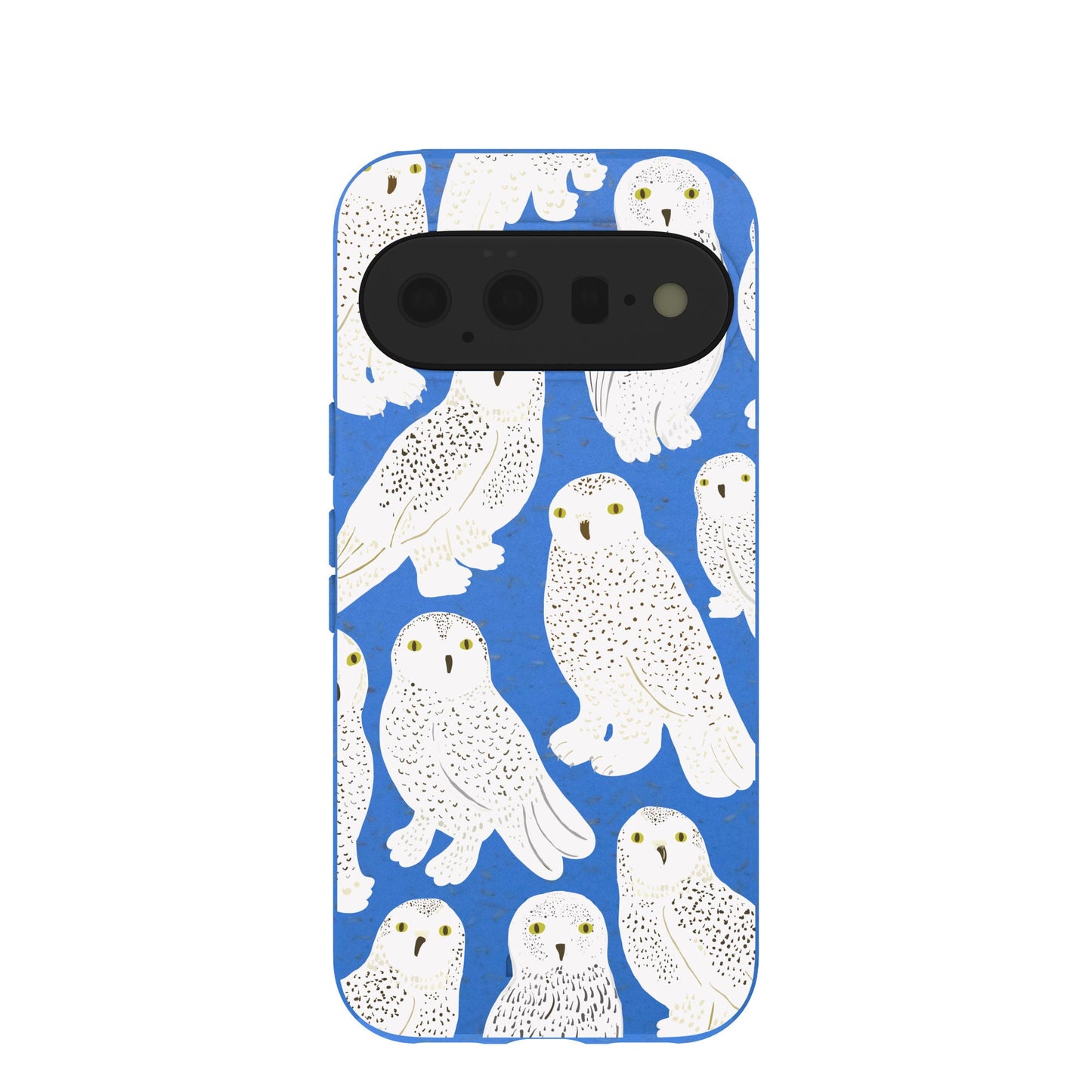 Electric Blue Snowy Owls Google Pixel 11 Case