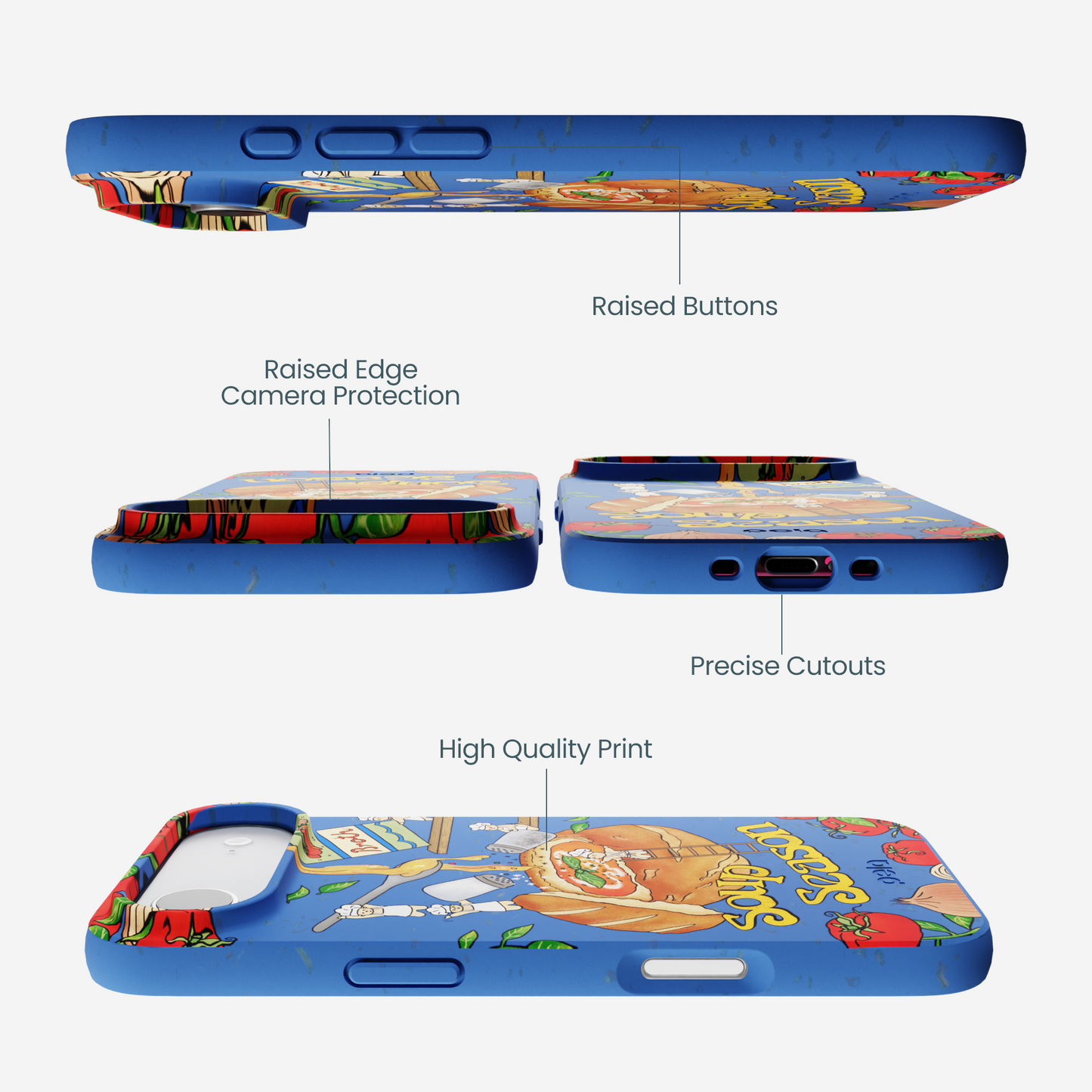Electric Blue Soup Season iPhone Air Case