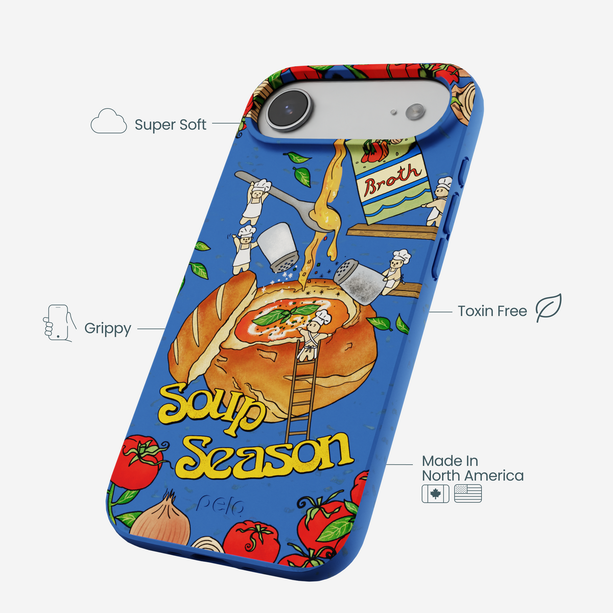 Electric Blue Soup Season iPhone Air Case