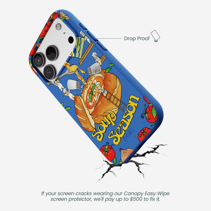 Electric Blue Soup Season iPhone 17 Pro Case
