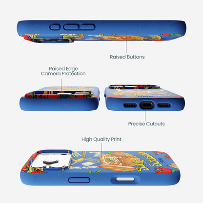 Electric Blue Soup Season iPhone 17 Pro Case