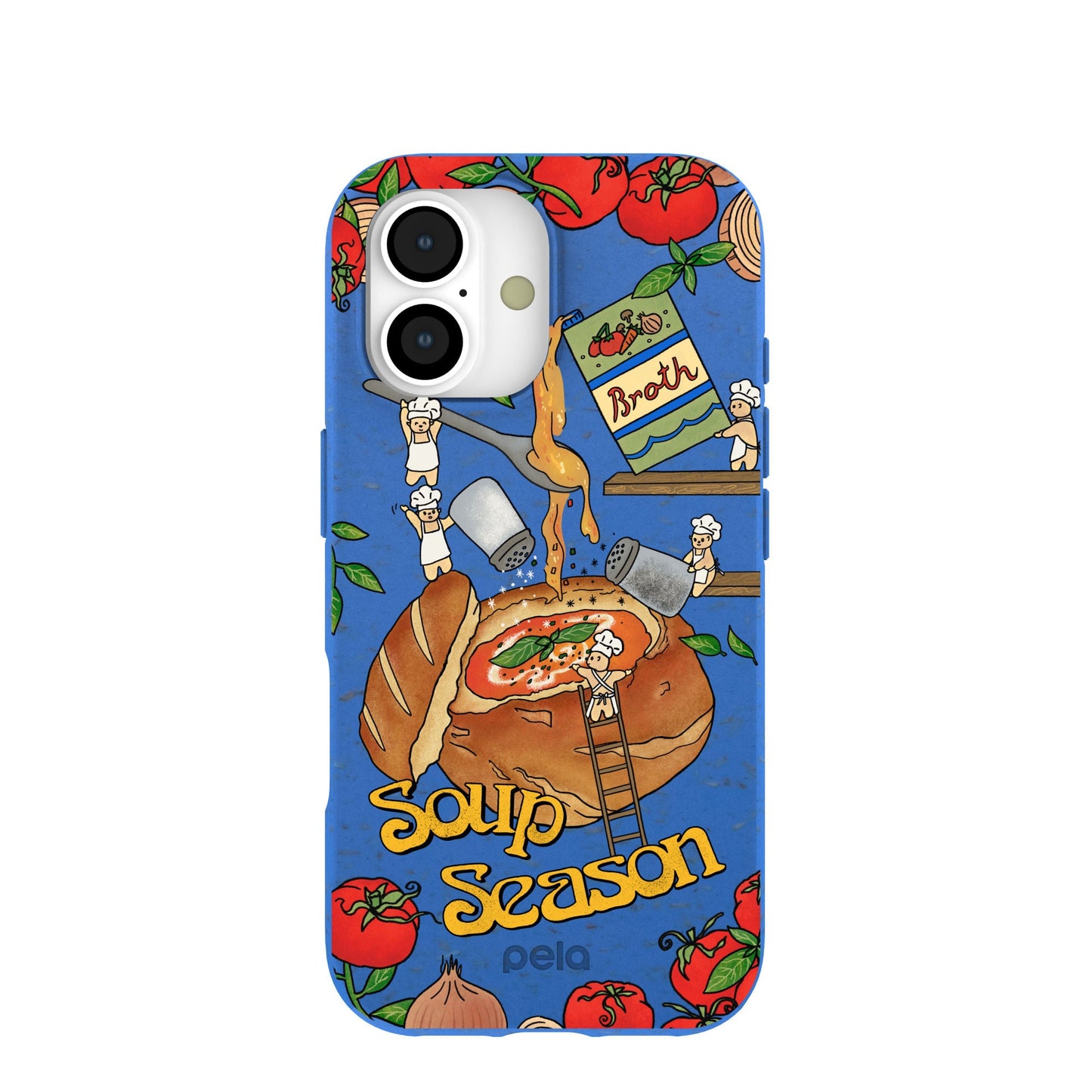Electric Blue Soup Season iPhone 17 Case