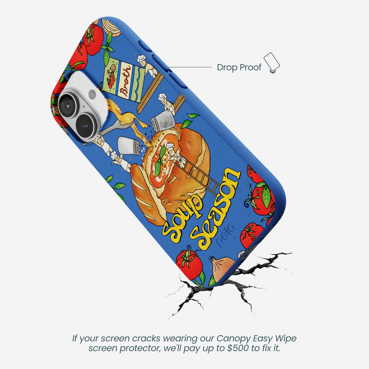 Electric Blue Soup Season iPhone 17 Case