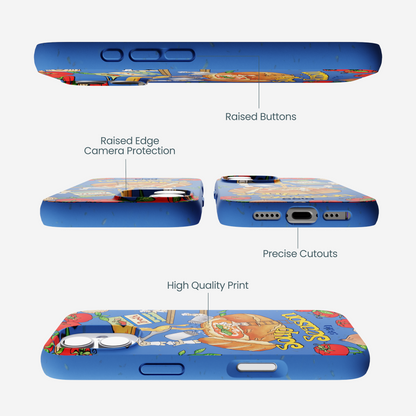 Electric Blue Soup Season iPhone 17 Case