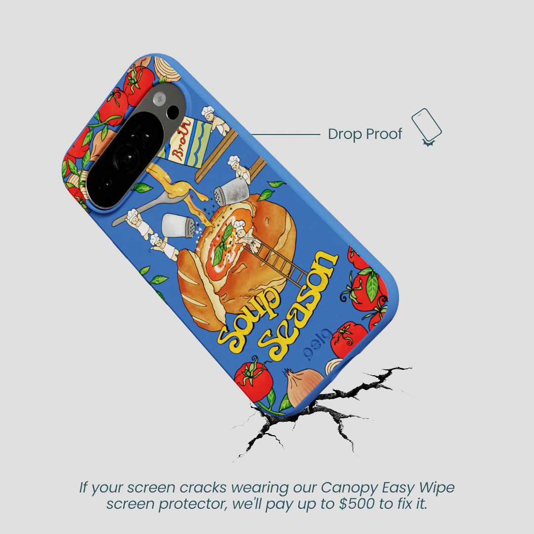 Electric Blue Soup Season Google Pixel 10/10 Pro Case