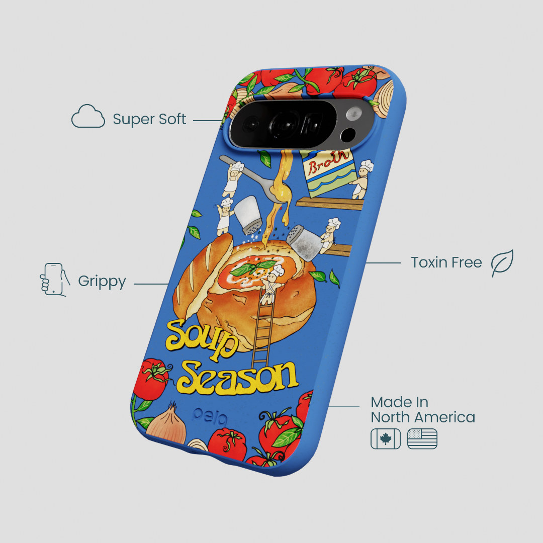 Electric Blue Soup Season Google Pixel 10/10 Pro Case