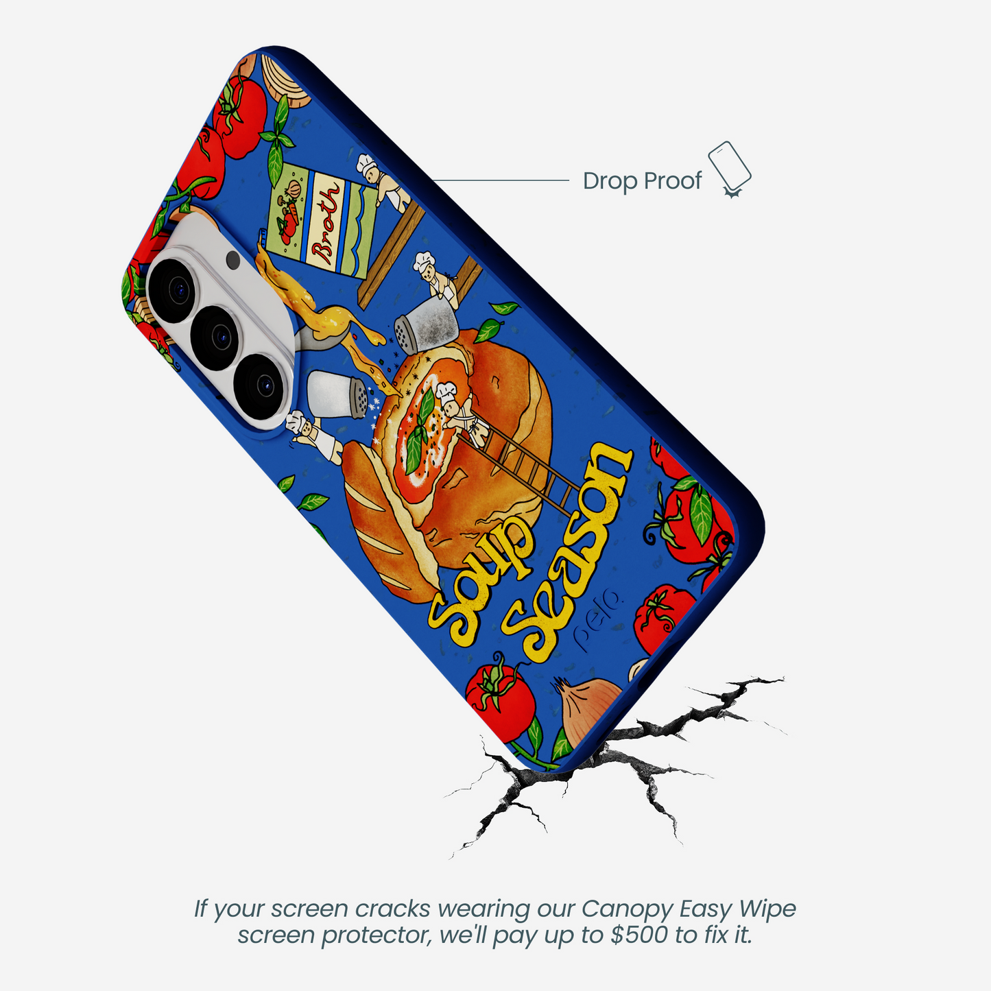 Electric Blue Soup Season Samsung Galaxy S26 Case