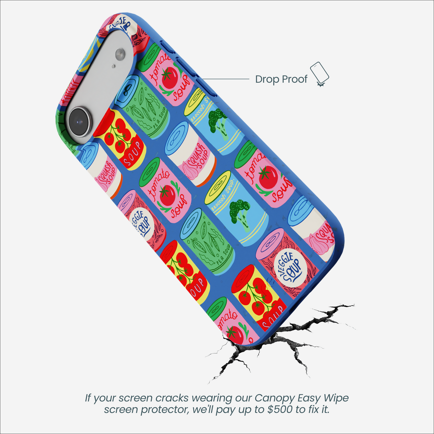 Electric Blue Soup Stories iPhone Air Case