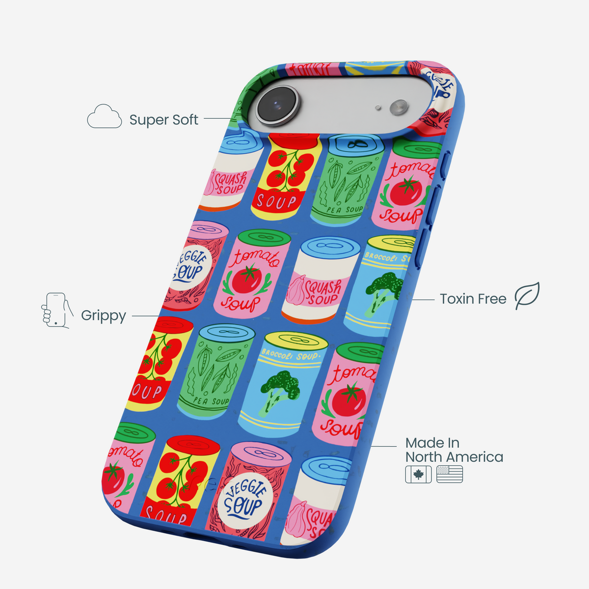 Electric Blue Soup Stories iPhone Air Case