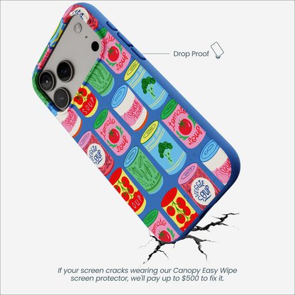Electric Blue Soup Stories iPhone 17 Pro Max Case
