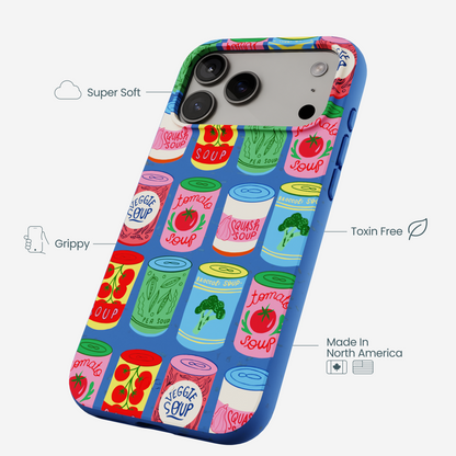 Electric Blue Soup Stories iPhone 17 Pro Max Case