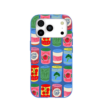 Electric Blue Soup Stories iPhone 17 Pro Case