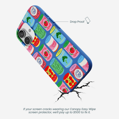 Electric Blue Soup Stories iPhone 17 Case