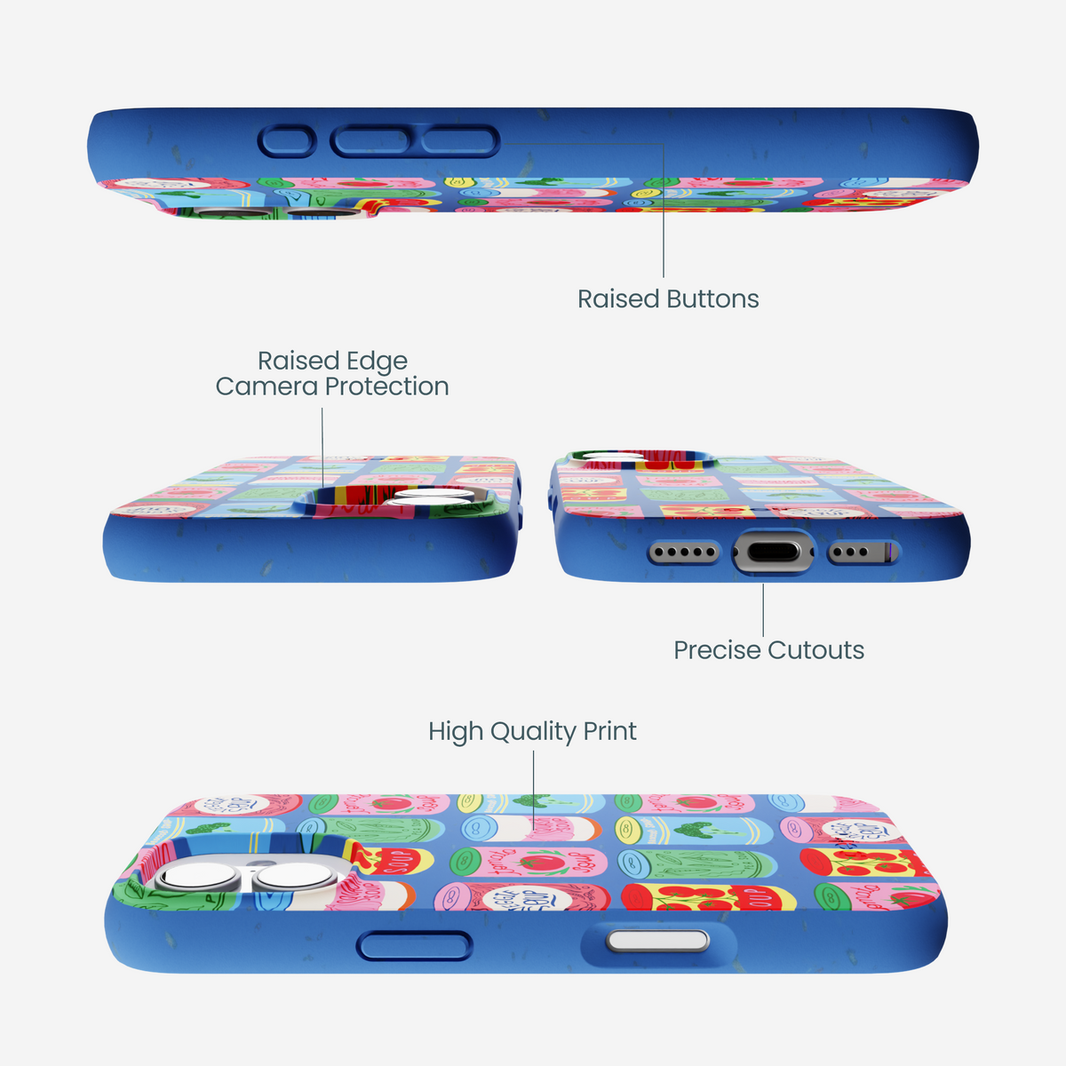 Electric Blue Soup Stories iPhone 17 Case
