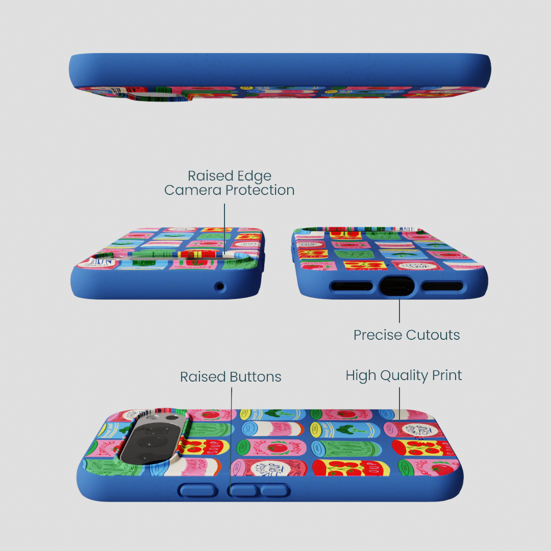 Electric Blue Soup Stories Google Pixel 10/10 Pro Case