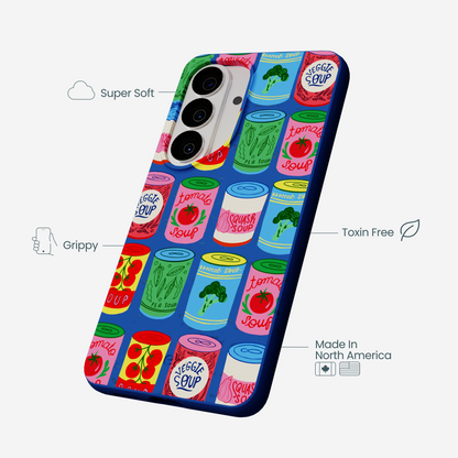 Electric Blue Soup Stories Samsung Galaxy S26 Case