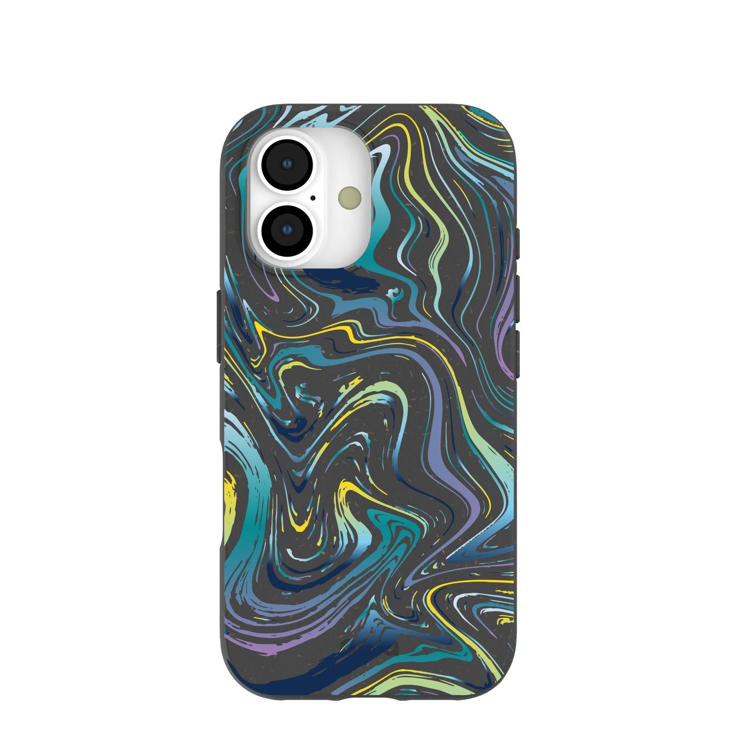 Black Space Waves iPhone 17 Case