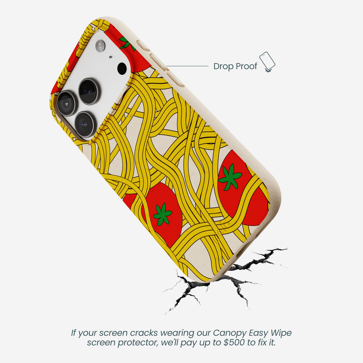 Seashell Spaghetti Splash iPhone 17 Pro Case