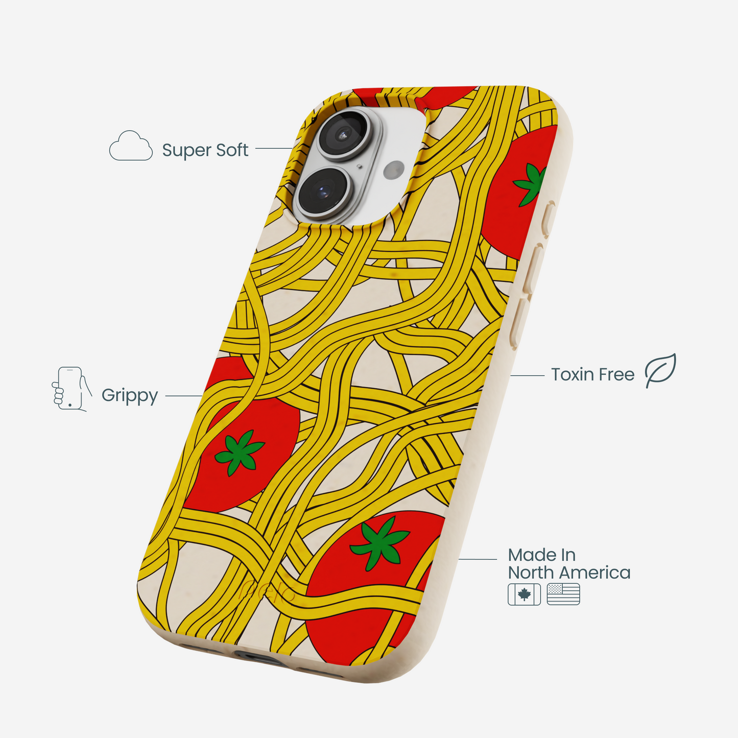 Seashell Spaghetti Splash iPhone 17 Case