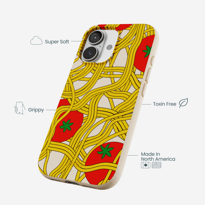 Seashell Spaghetti Splash iPhone 17 Case