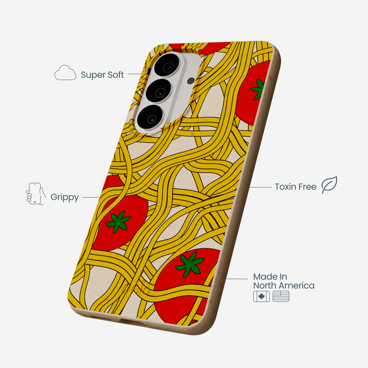 Seashell Spaghetti Splash Samsung Galaxy S26 Case