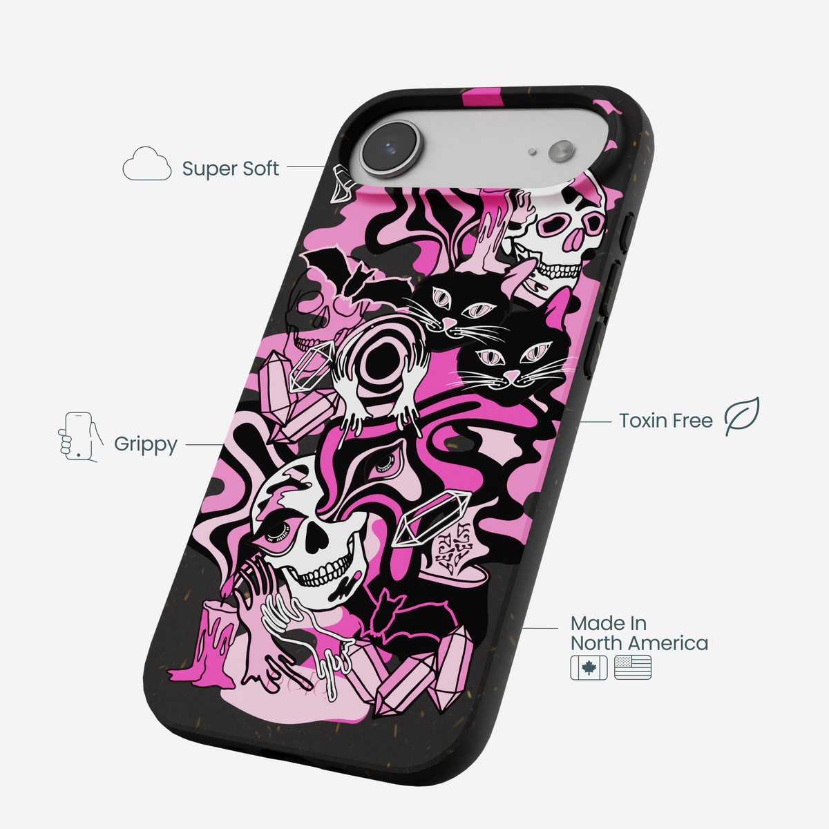 Black Spellbound Ghouls iPhone Air Case