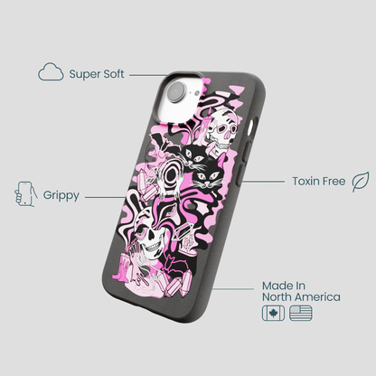 Black Spellbound Ghouls iPhone 16e/17e Case