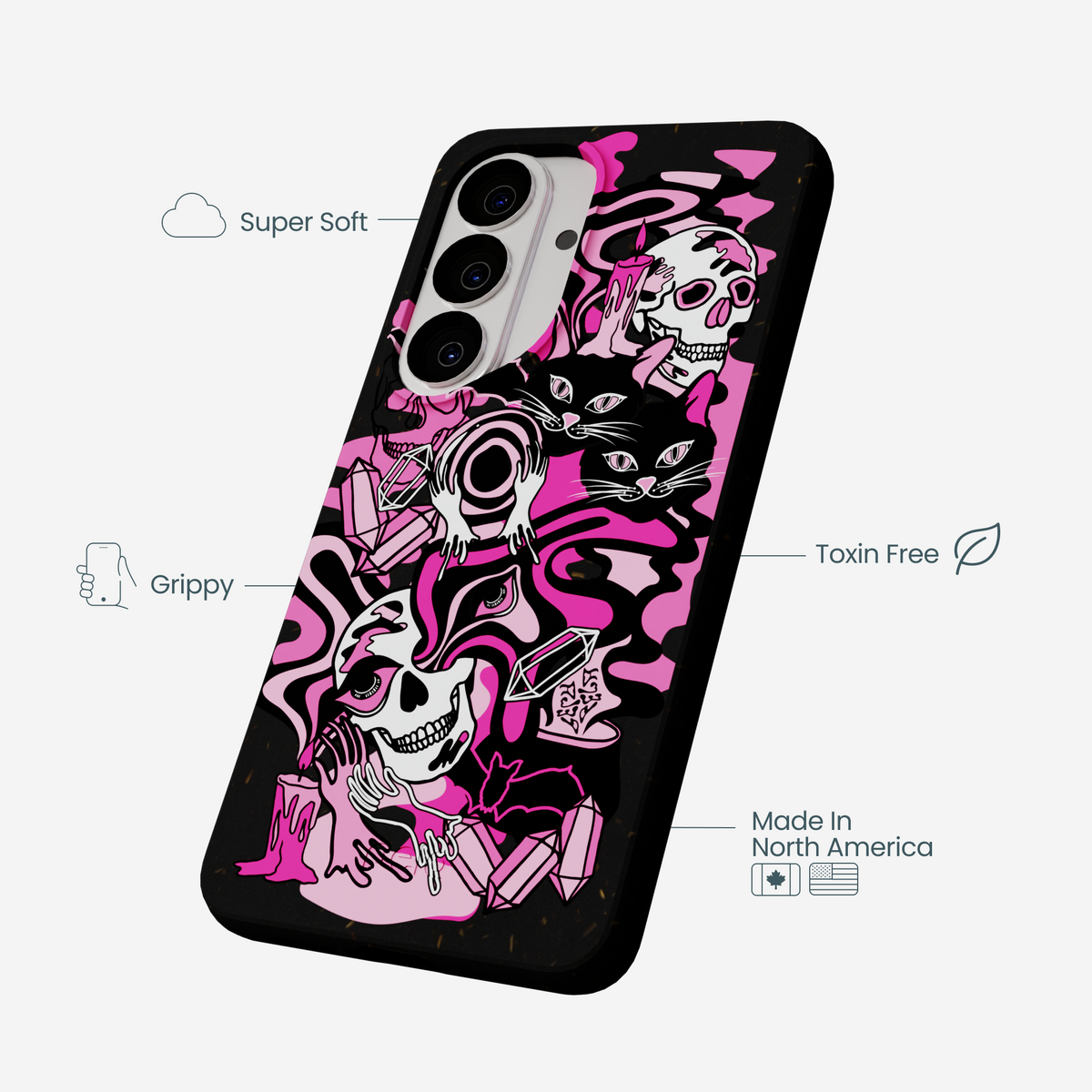 Black Spellbound Ghouls Samsung Galaxy S26 Case