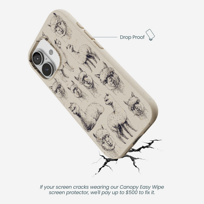London Fog Spitting Llama iPhone 17 Case
