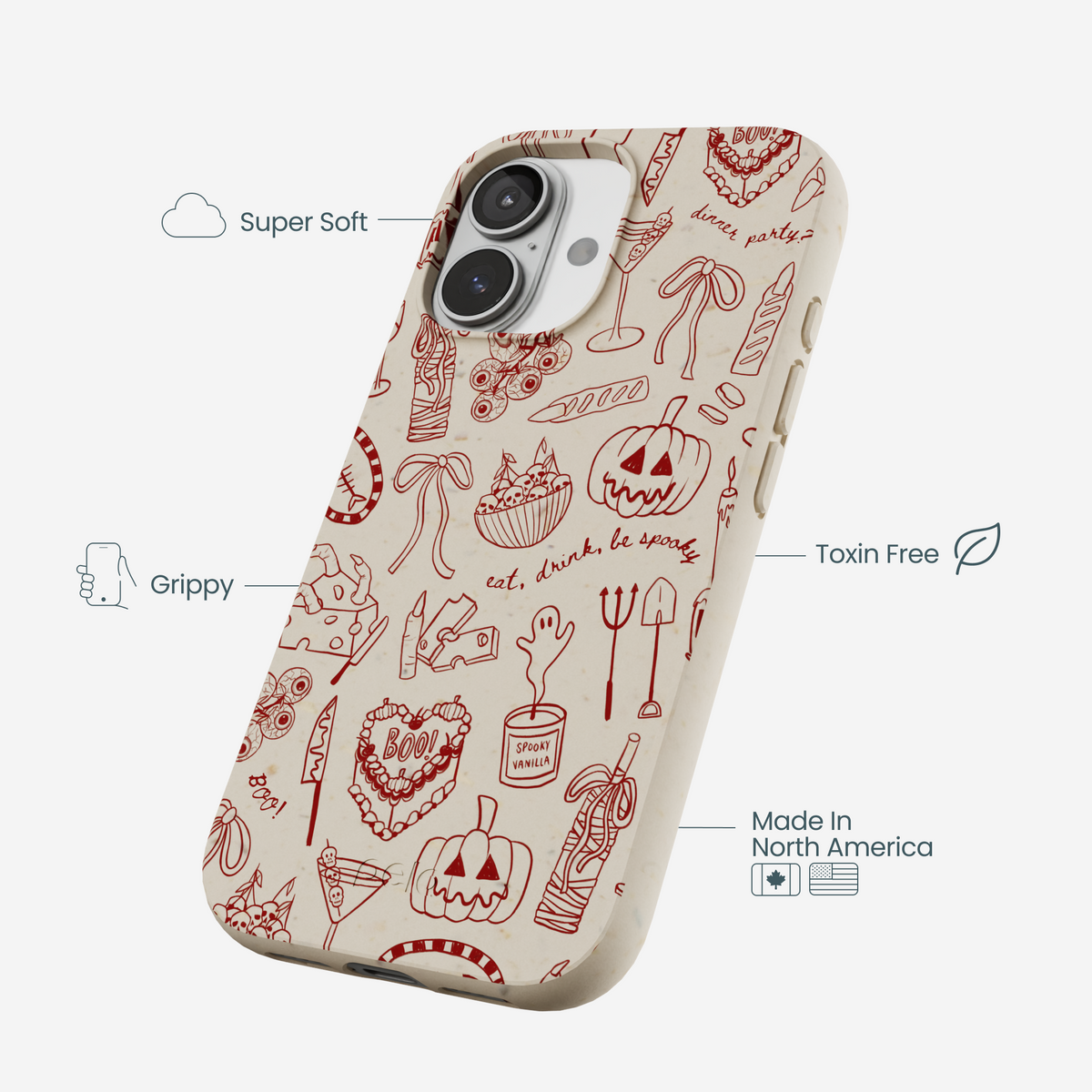 London Fog Spooky Dinner Party iPhone 17 Case