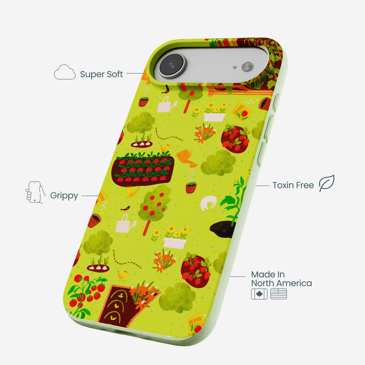 Sage Green Spring Garden iPhone Air Case