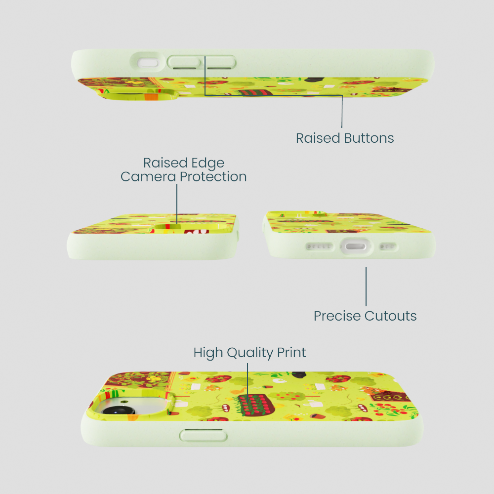Sage Green Spring Garden iPhone 16e/17e Case