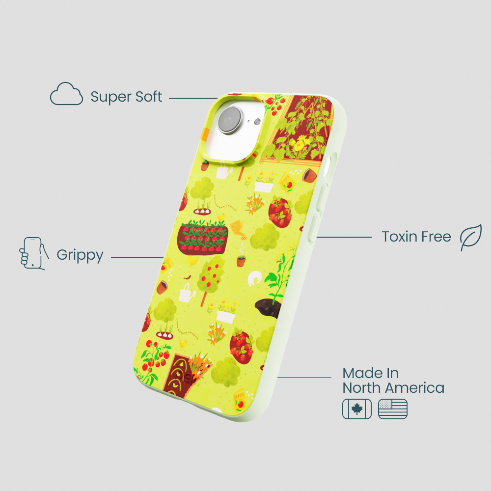 Sage Green Spring Garden iPhone 16e/17e Case