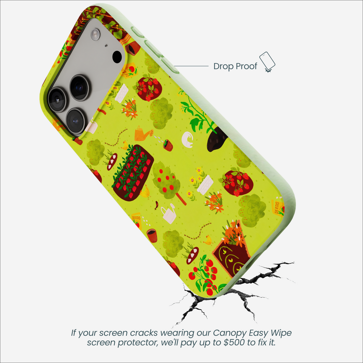 Sage Green Spring Garden iPhone 17 Pro Max Case