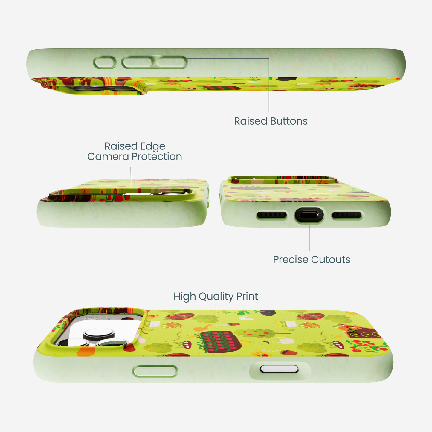 Sage Green Spring Garden iPhone 17 Pro Max Case