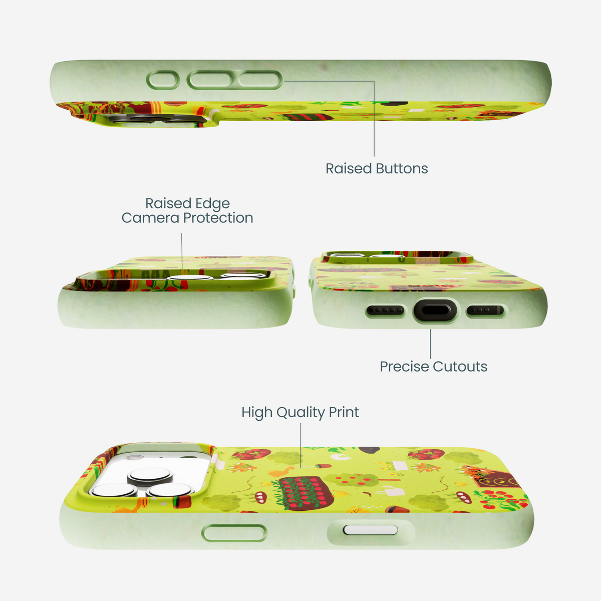 Sage Green Spring Garden iPhone 17 Pro Case