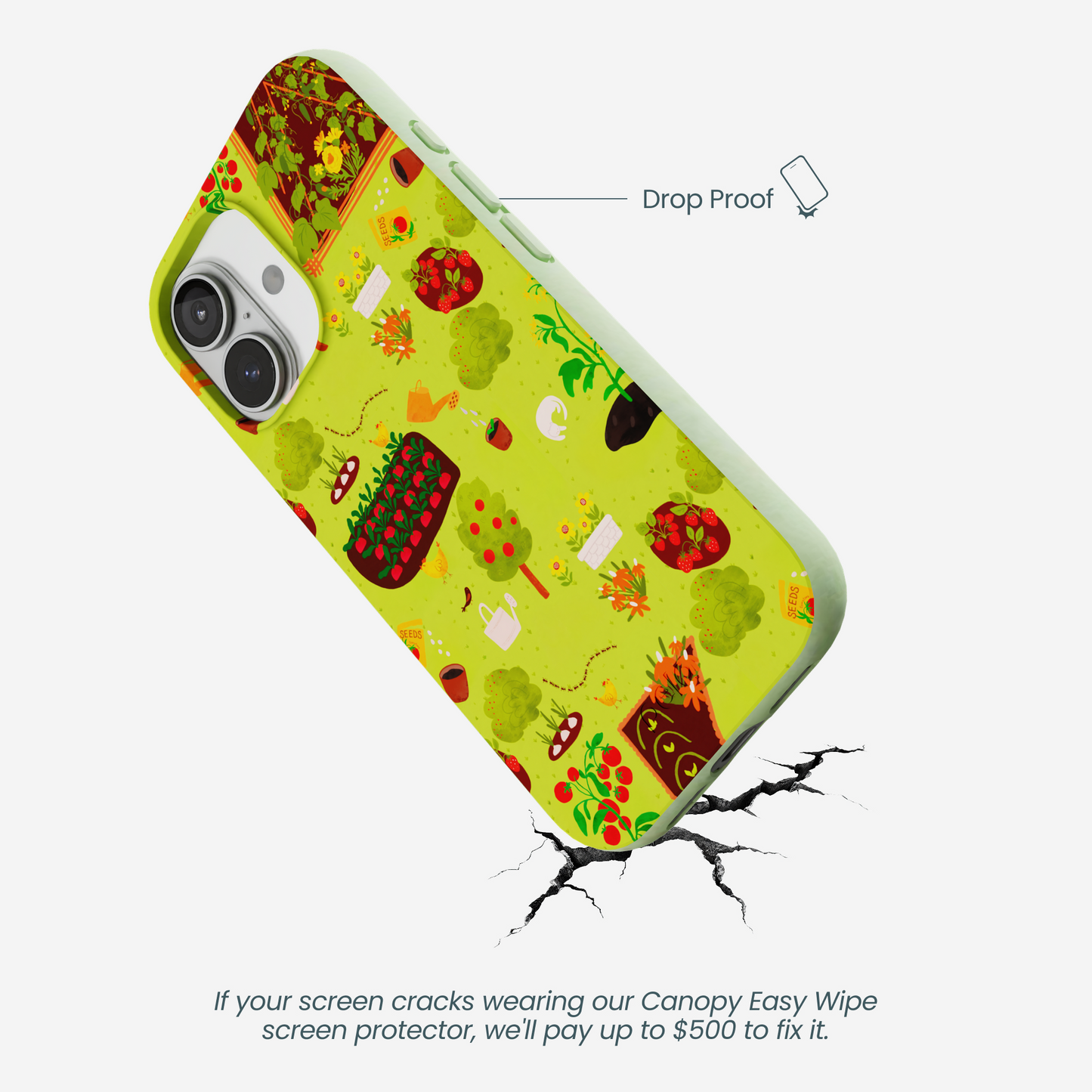 Sage Green Spring Garden iPhone 17 Case