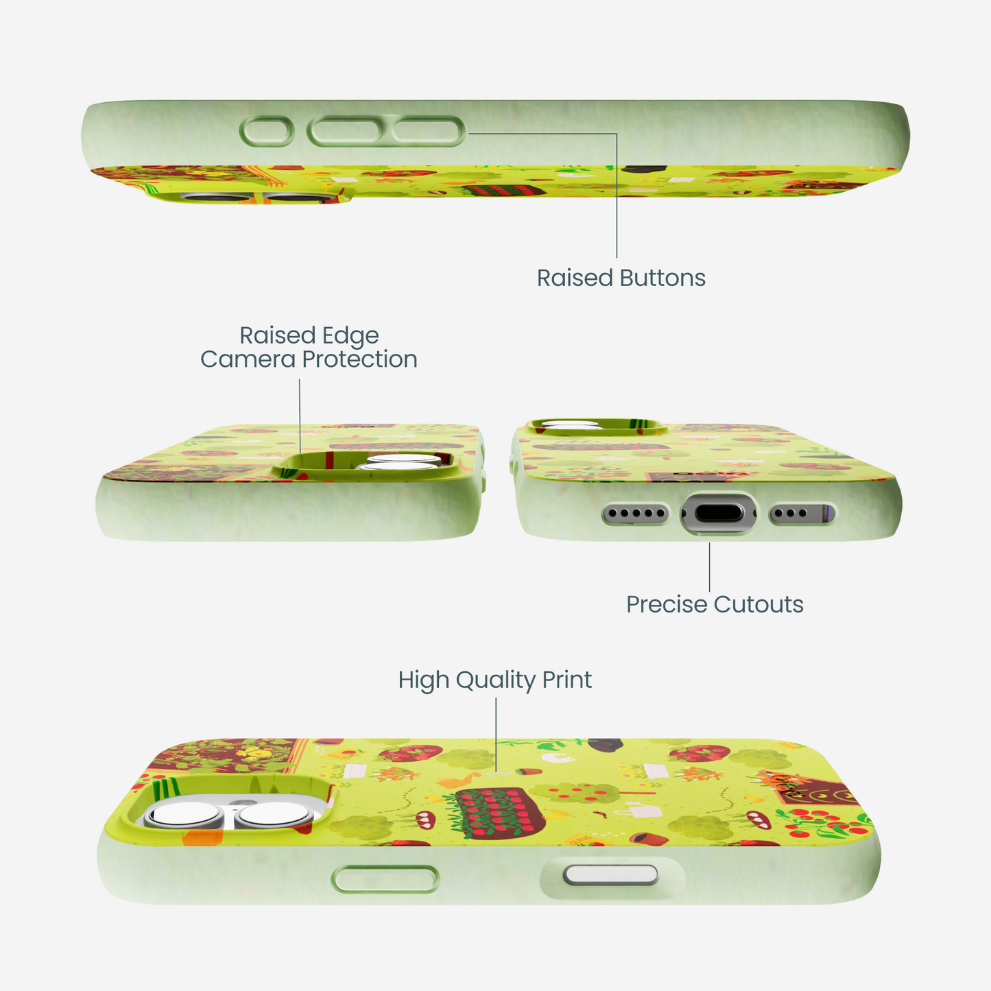 Sage Green Spring Garden iPhone 17 Case