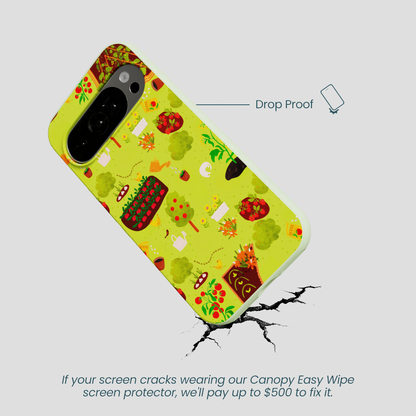Sage Green Spring Garden Google Pixel 10/10 Pro Case